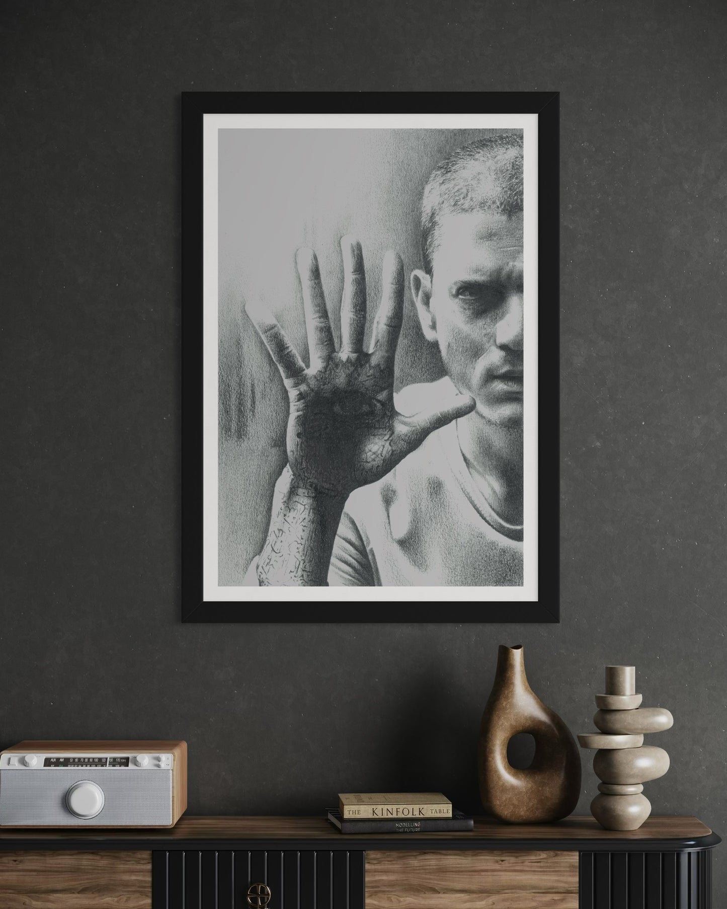 MICHAEL SCOFIELD (Prison Break) Drawing - A3 Print