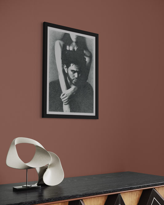 THE WEEKND (Trilogy) Drawing - A4 ORIGINALE