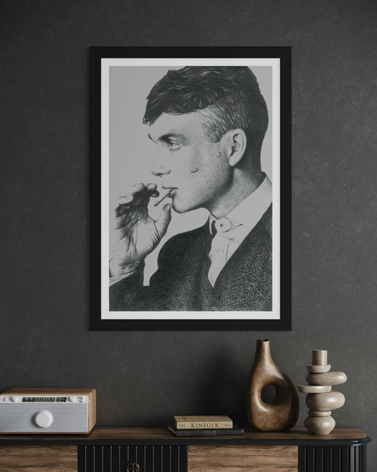 THOMAS SHELBY (Peaky Blinders) Drawing - A3 Print