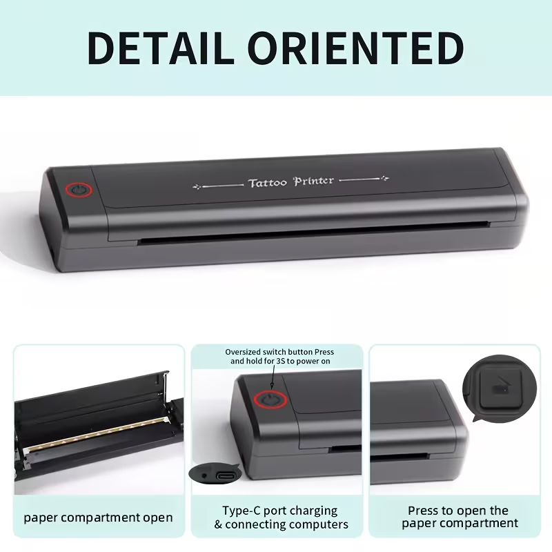 Wireless Tattoo Stencil Printer