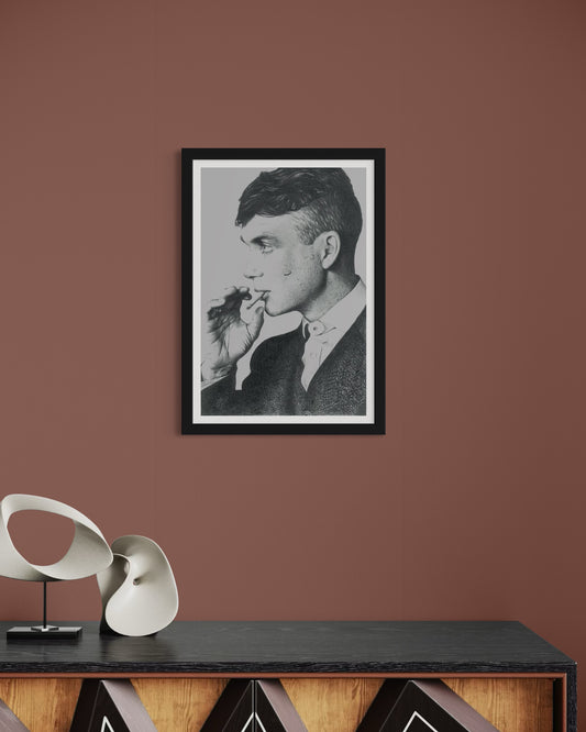 THOMAS SHELBY (Peaky Blinders) Drawing - A4 ORIGINALE